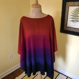 Colorful Jones of New York lightweight poncho